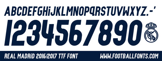 550x207 Real Madrid Font Ttf Vector Football Fonts