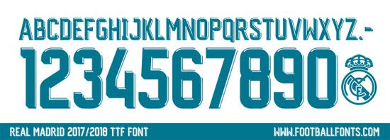 550x198 Real Madrid Font