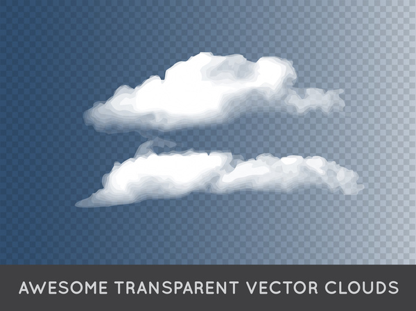 Realistic Clouds Illustration Vectors Set Free Download 600x448 Realistic Clouds Illustration Vectors Set Free Download