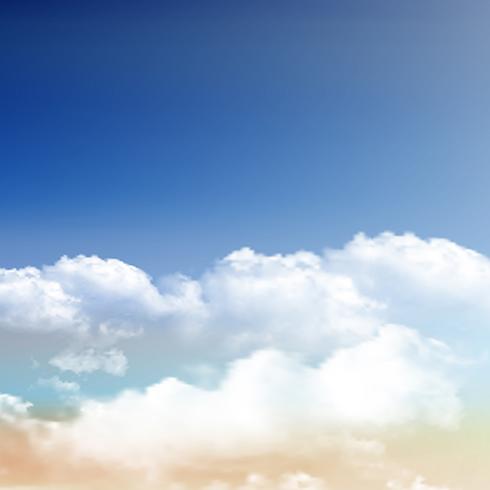 490x490 Realistic Clouds On Blue Sky Background