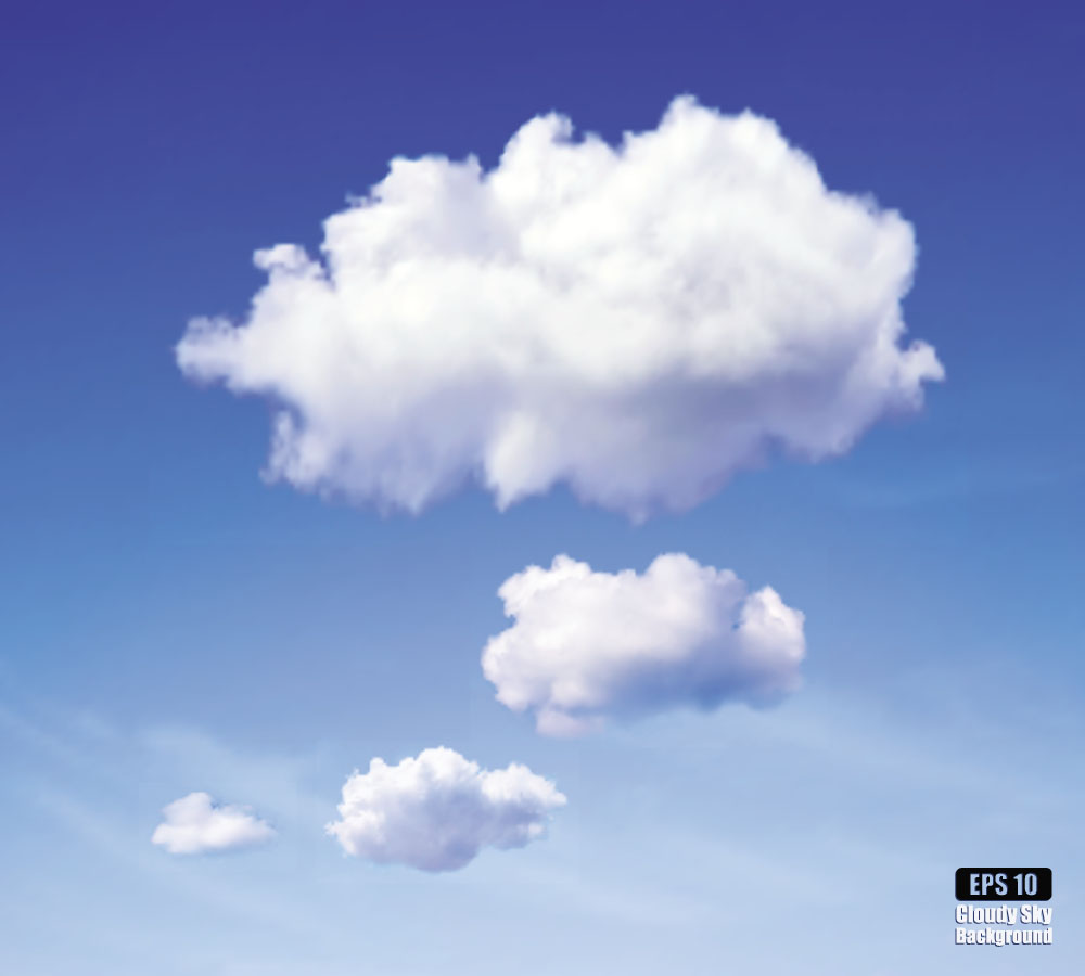 1000x900 Blue Sky And Clouds Vector Backgrounds Free Download