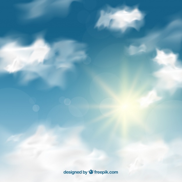 626x626 Realistic Sky Background With Clouds Vector Free Download