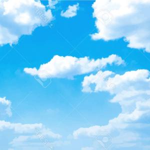 300x300 Wallpaper Blue Sky With Realistic Clouds Vector Newwaysys