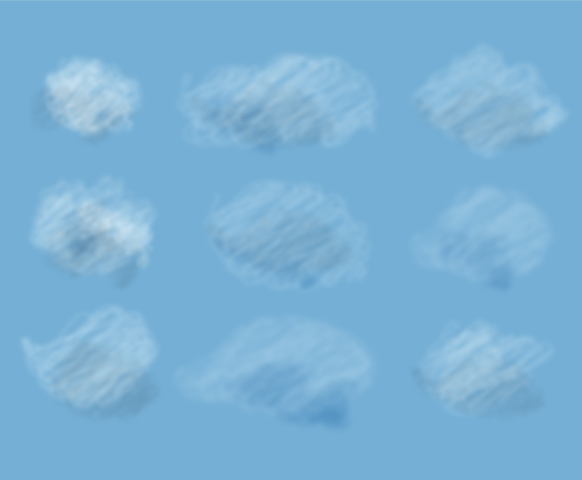 1136x936 Free Vector Set Of Realistic Clouds Vector Art Graphics
