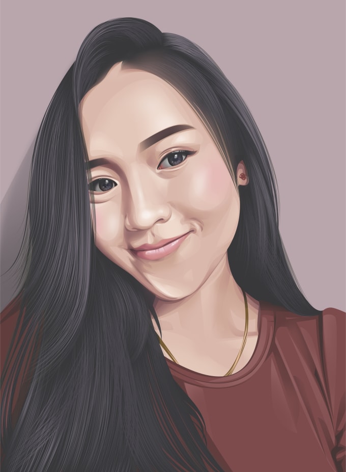 680x926 Draw A Realistic Vector Portrait From Your Face