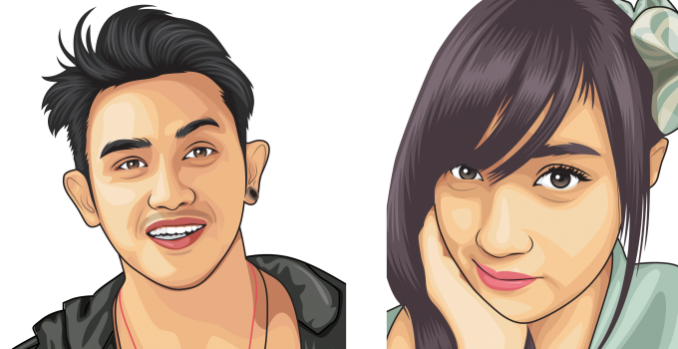 678x349 I Will Draw Realistic Vector Cartoon In Great Quality