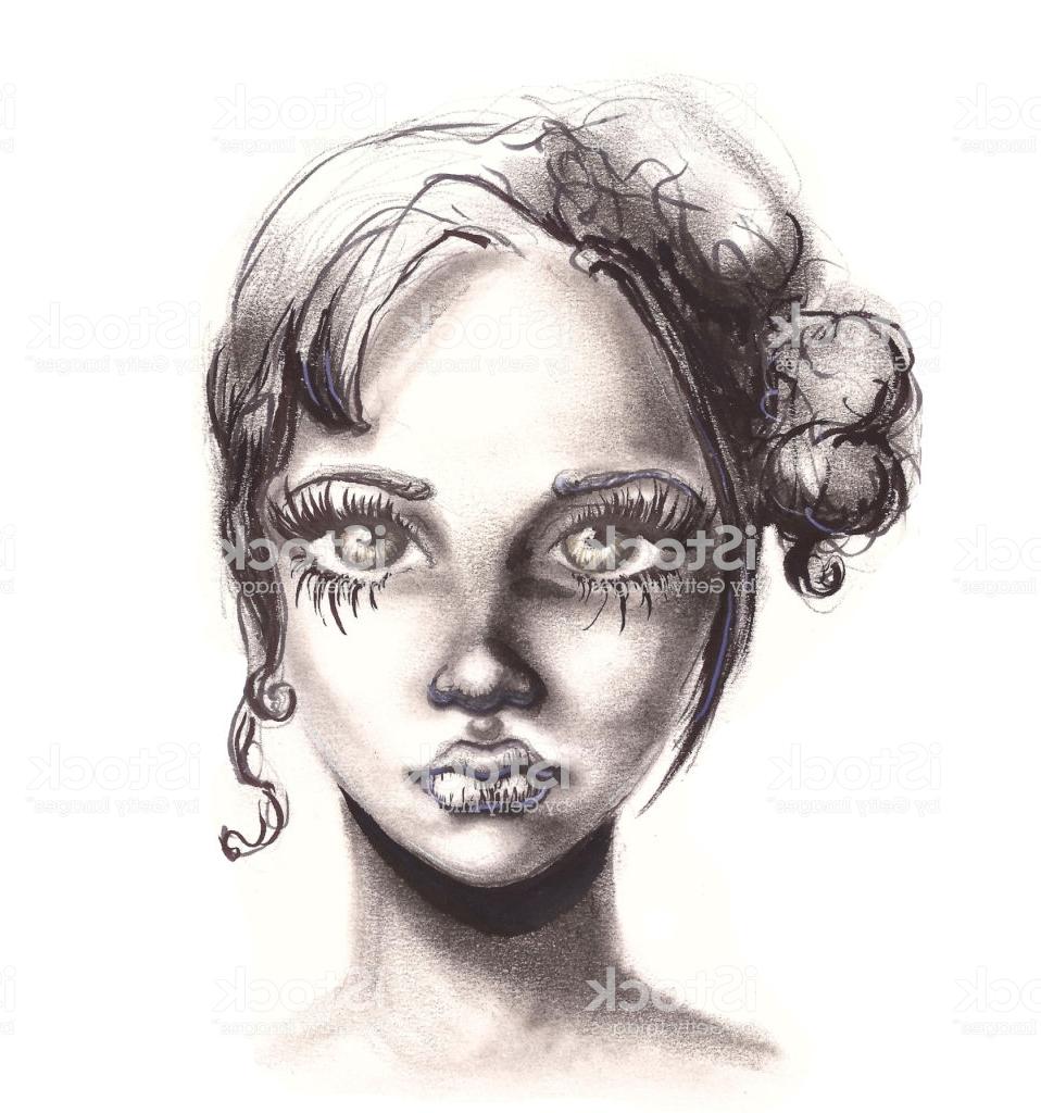 958x1024 Best Realistic Girl Drawing Vector Library Vector Images Design