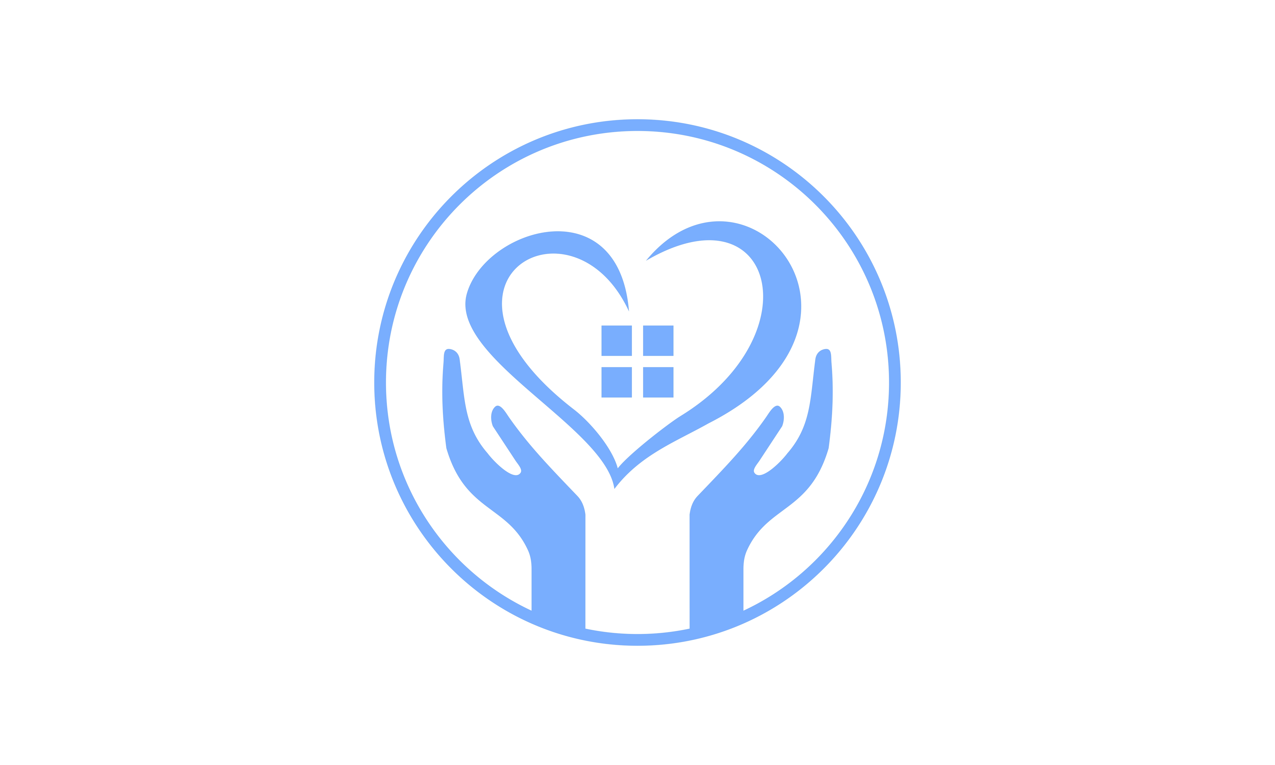 5000x3000 Hand Real Estate Logo Vector Graphic