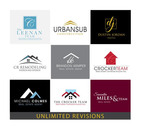 570x524 Realtor Logo Design Custom Logo Design Real Estate Logo Etsy