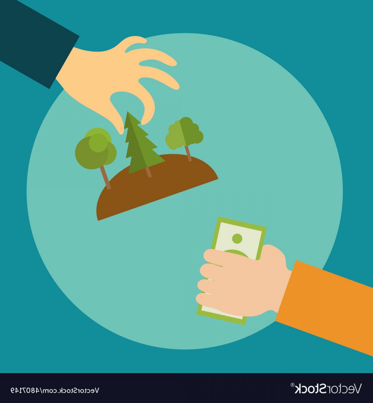 1200x1296 Hand Of A Realtor Stretches Of Land Vector Soidergi