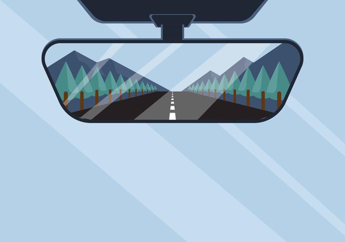 Rear View Mirror Vector Illustration 700x490 Rear View Mirror Vector Illustration