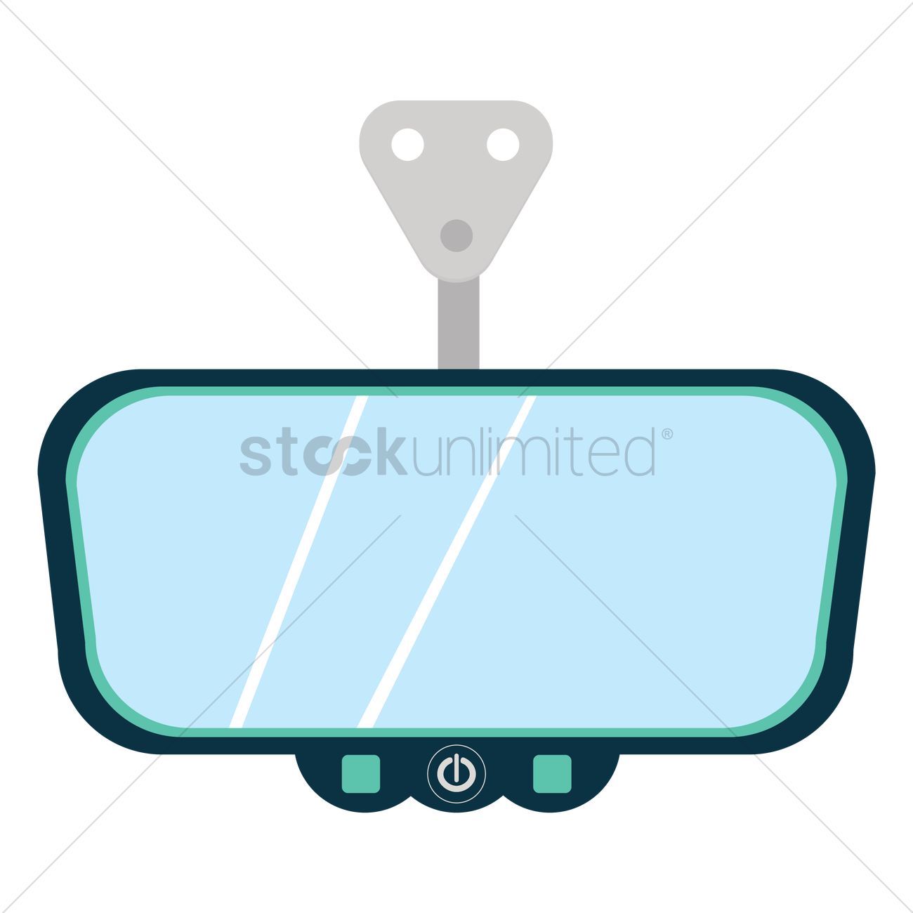 Rear View Mirror Vector Image 1300x1300 Rear View Mirror Vector Image