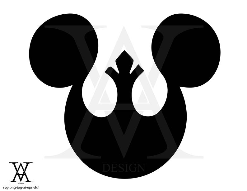 794x613 Rebel Alliance Star War Disey Logo Vectorcricut Instant Etsy
