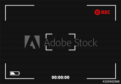 Camera Viewfinder Rec Background Vector 500x350 Camera Viewfinder Rec Background Vector