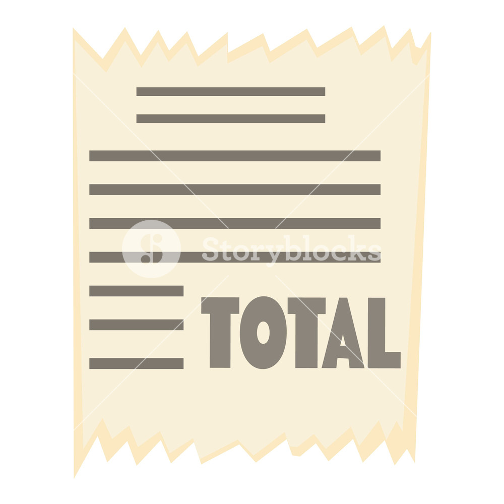 1000x1000 Receipt Icon Cartoon Illustration Of Receipt Vector Icon For Web