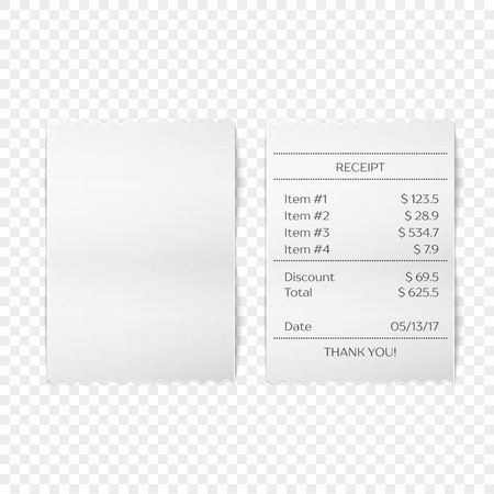 450x450 Printed Receipt Vector Royalty Free Vector Graphics