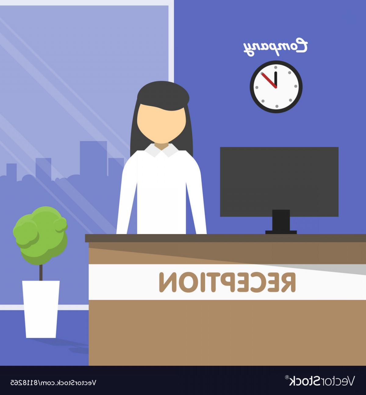1200x1296 Workplace Secretary Receptionist Office Vector Hoodamathrun