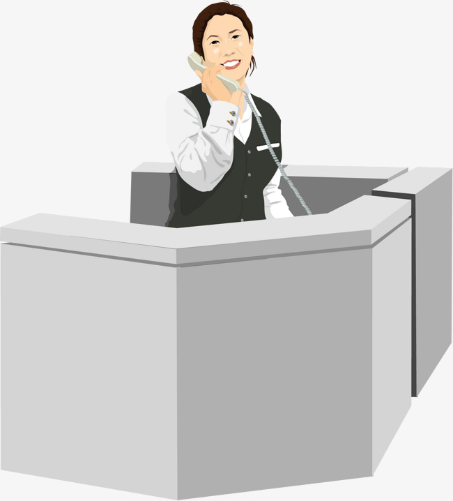 650x718 Front Desk Female Staff Vector Vector Reception Staff Member Png