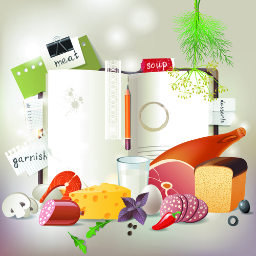 Vegetables With Recipe Book Vector Graphics Free Vector 500x500 Vegetables With Recipe Book Vector Graphics Free Vector