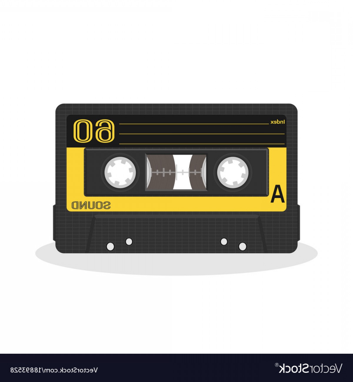 1200x1296 Retro Audio Cassette Design Old Record Player Vector Lamaison