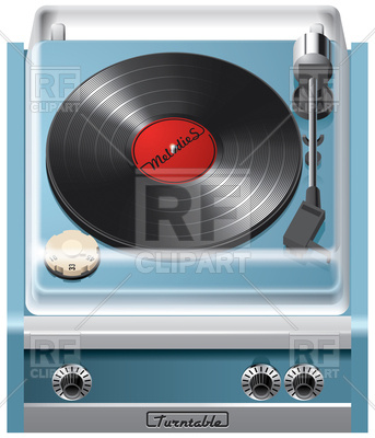 343x400 Icon Of Vintage Turntable Vector Image Of Signs, Symbols, Maps