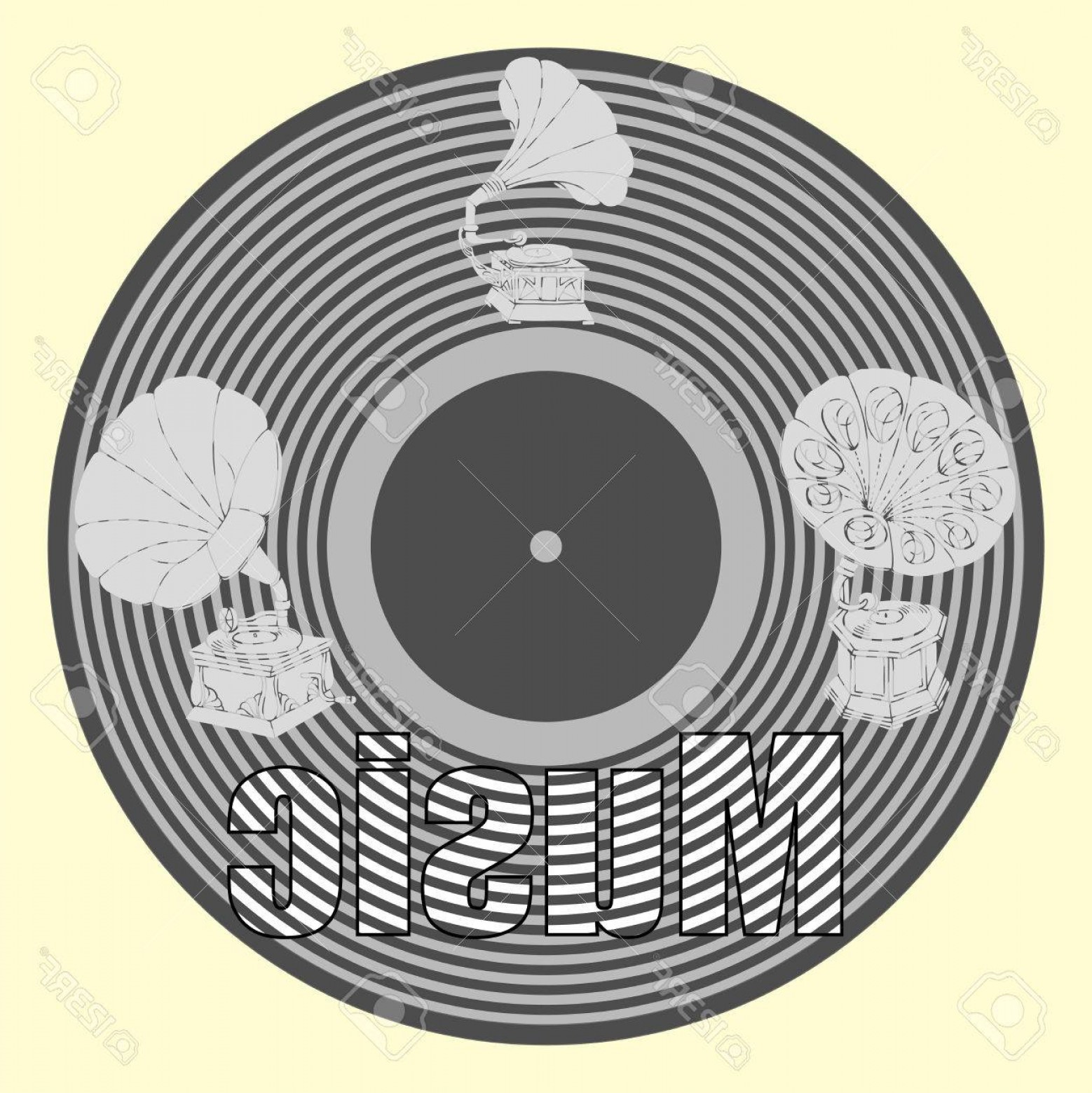 1558x1560 Record Player Vector Createmepink