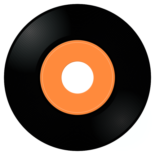 Gramophone Record Vector Image 500x500 Gramophone Record Vector Image