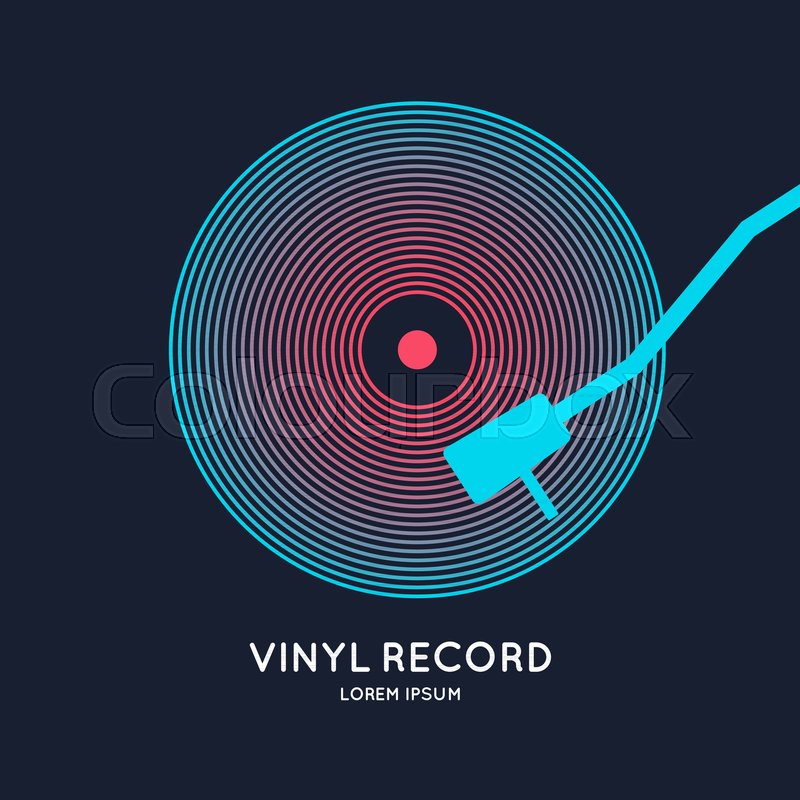 Poster Of The Vinyl Record Vector Stock Vector Colourbox 800x800 Poster Of The Vinyl Record Vector Stock Vector Colourbox
