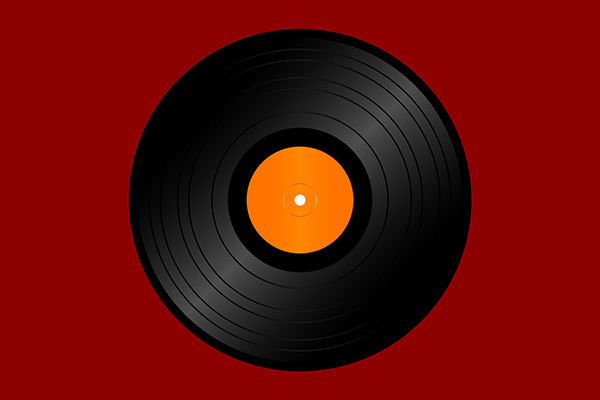 Vector Vinyl Record 600x400 Vector Vinyl Record