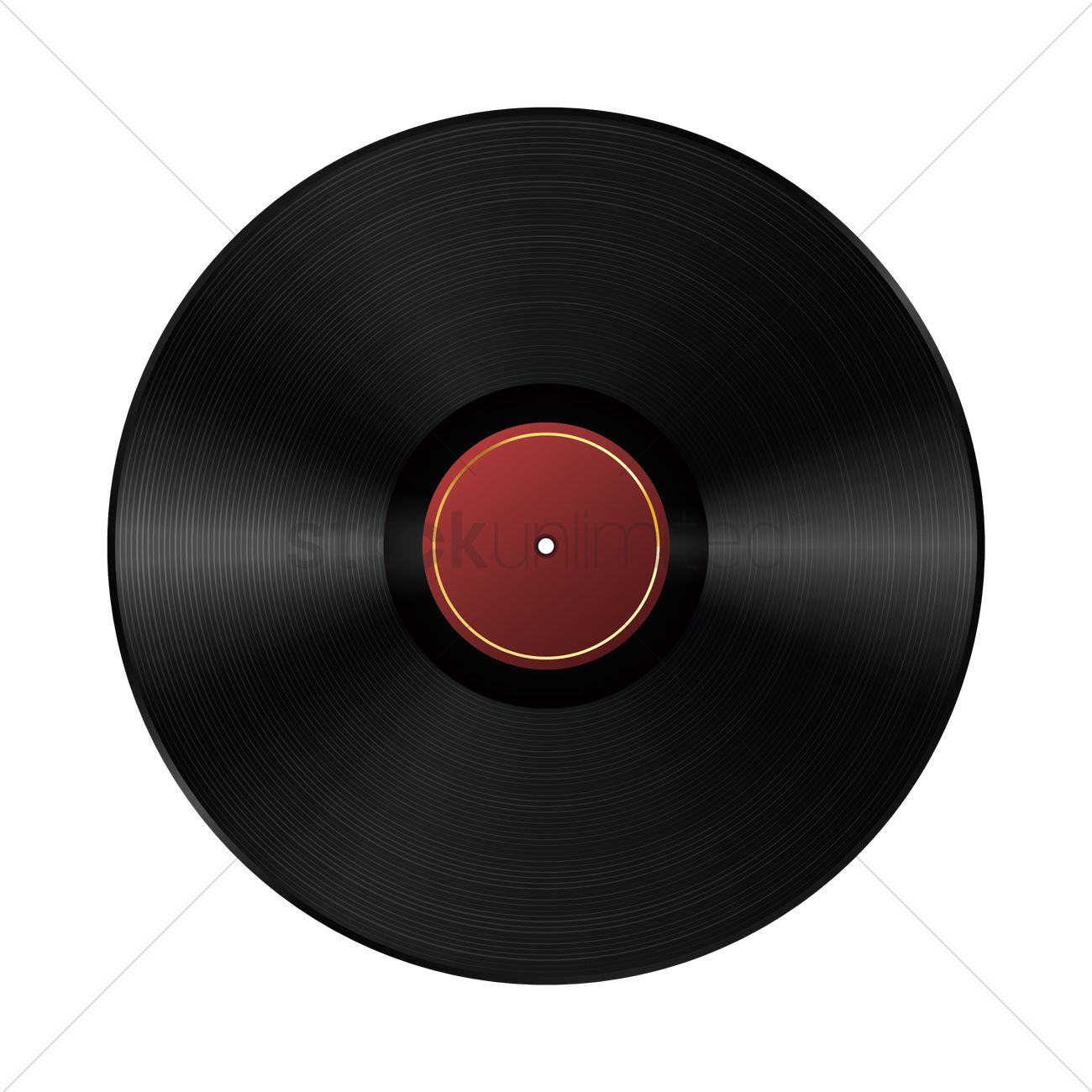 Vinyl Record Vector Image 1300x1300 Vinyl Record Vector Image