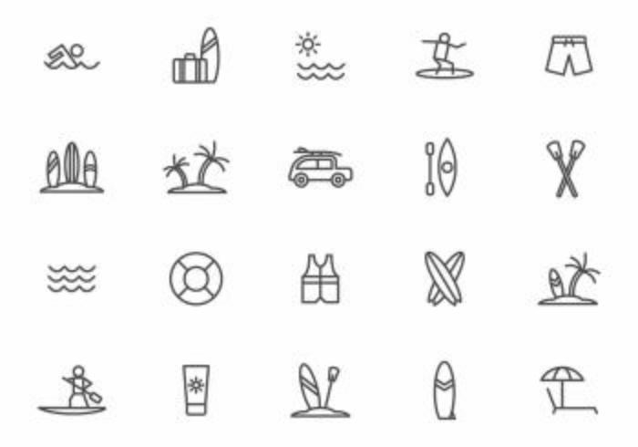 700x490 Free Beach Recreation Vectors