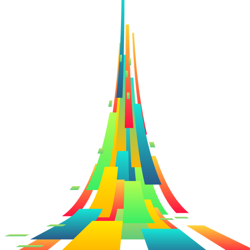 512x512 Colorful Abstract Rectangle Background Vector