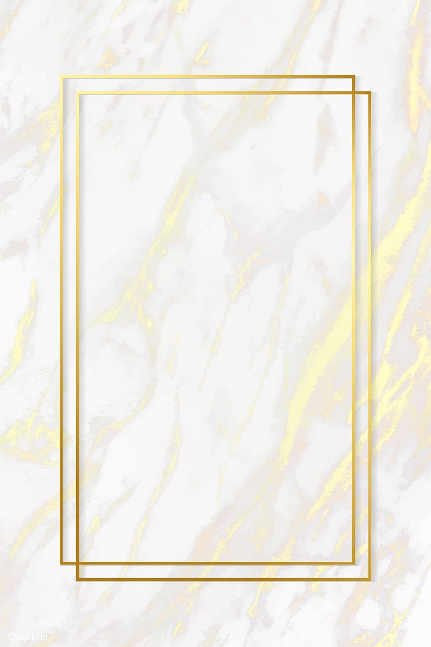1400x2100 Download Premium Vector Of Rectangle Gold Frame On White Marble