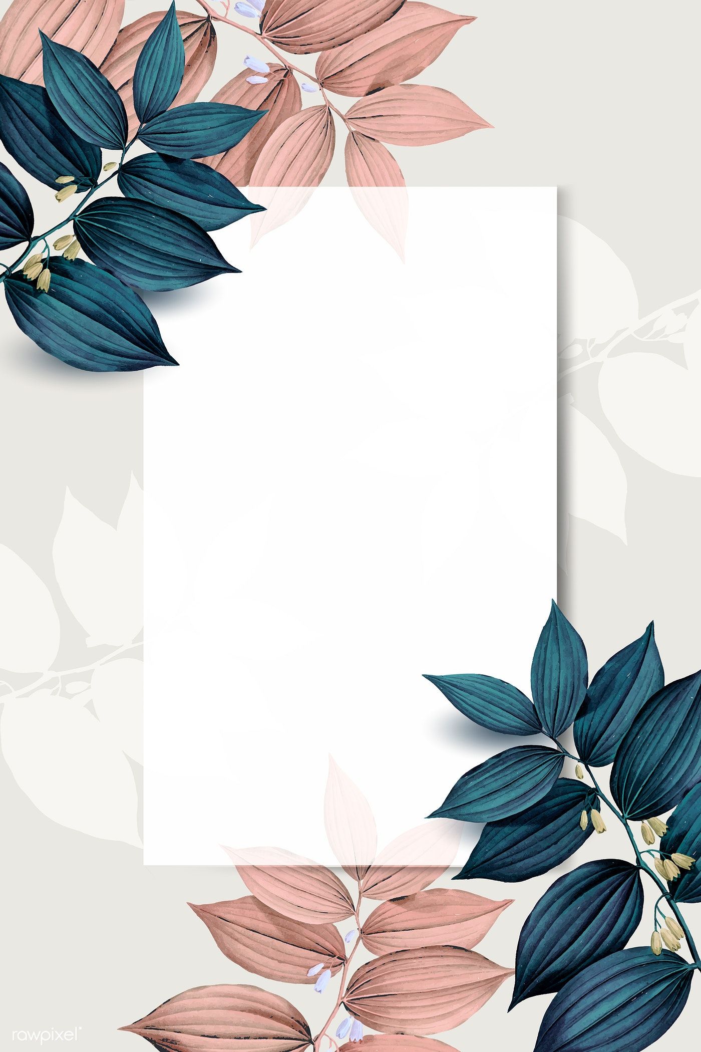 1400x2100 Download Premium Vector Of Rectangle White Frame On Pink And Blue
