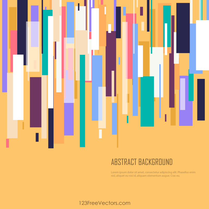 800x800 Red Yellow And Blue Modern Geometric Background Vector Illustration