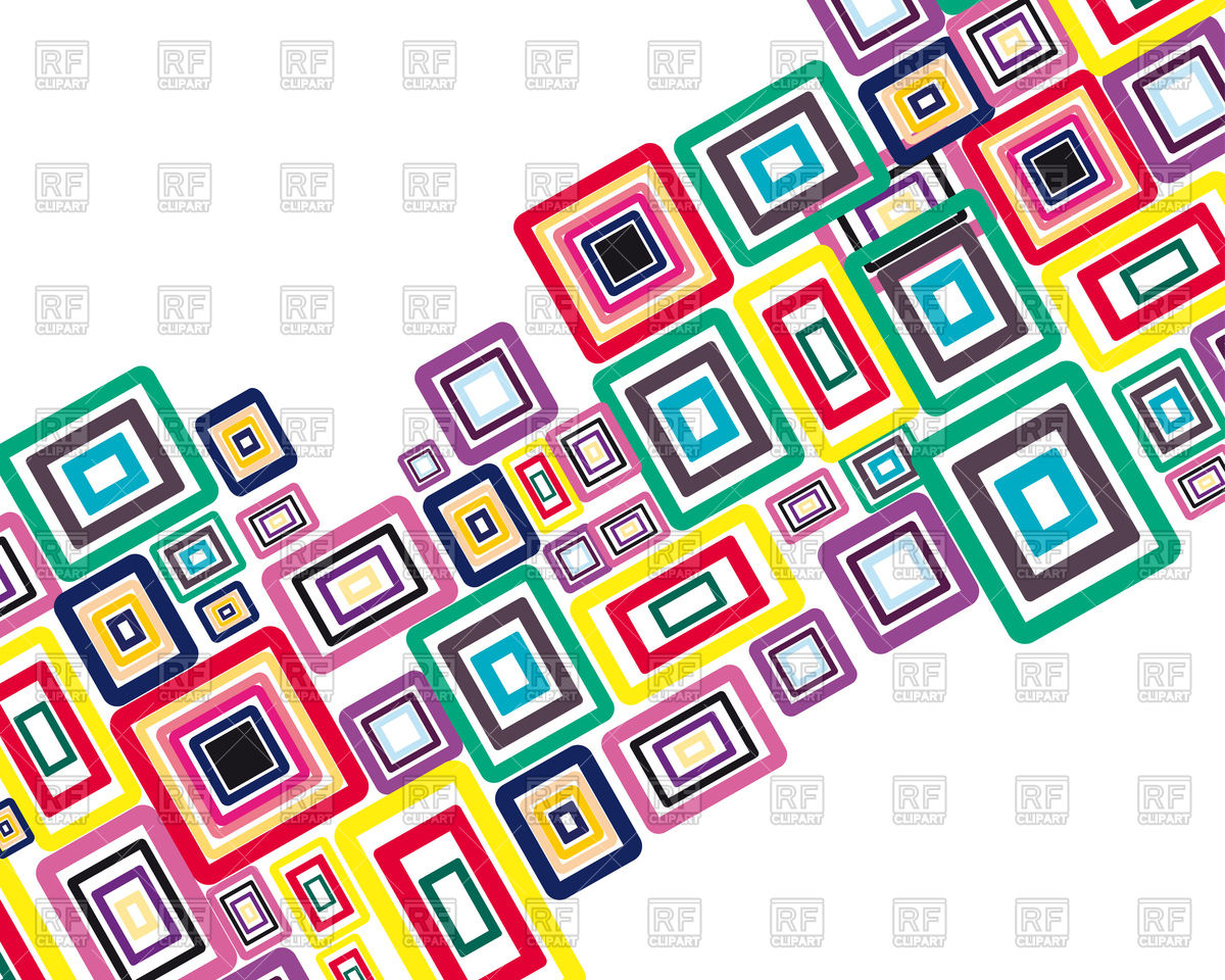 1200x960 Abstract Colorful Squares Geometric Background Vector Image