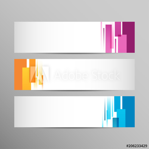 500x500 Abstract Modern Web Banner Or Header Template Design Rectangles