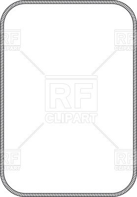 278x400 Frame With Marine Rope Rectangular Vector Image Of Borders