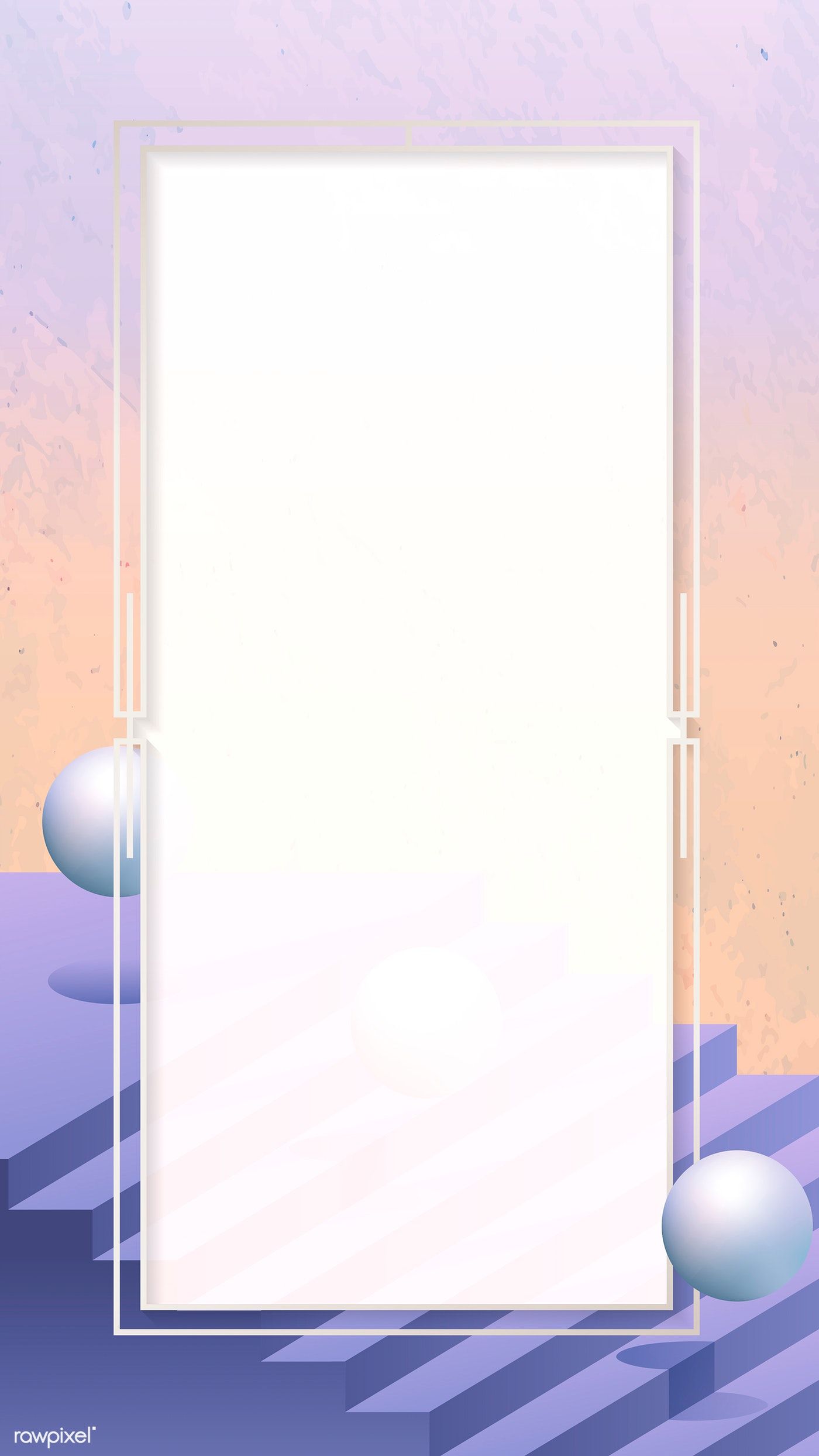 1400x2488 Download Premium Image Of Silver Rectangle Frame Design Vector