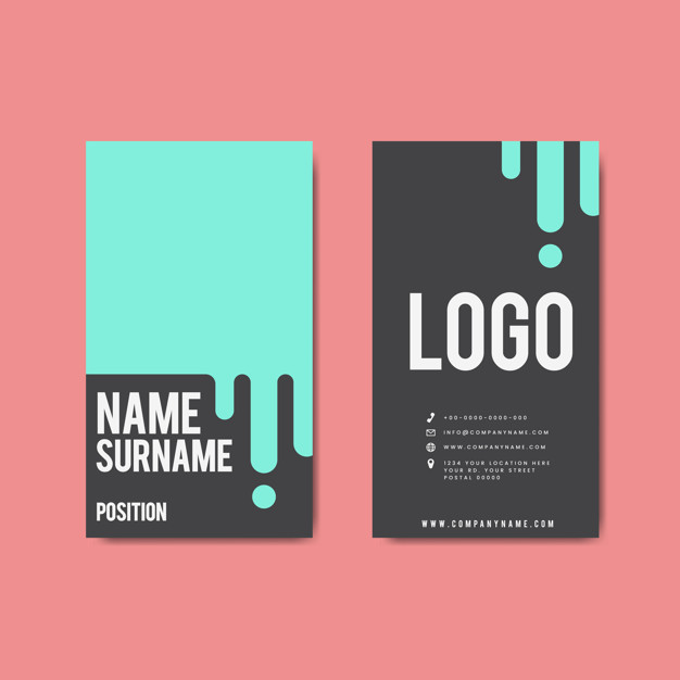626x626 Creative Modern Retro Business Card Design Vector Free Download
