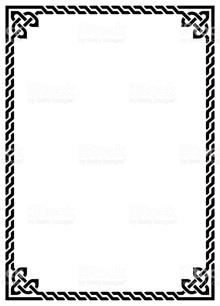 737x1024 Rectangle Rope Border Clipart