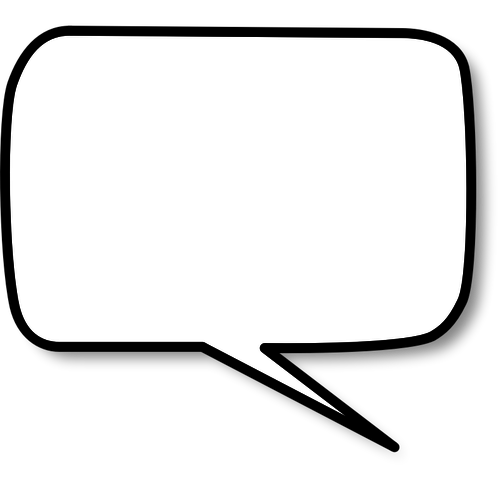 500x500 Callout With Rounded Corners Left Vector Image