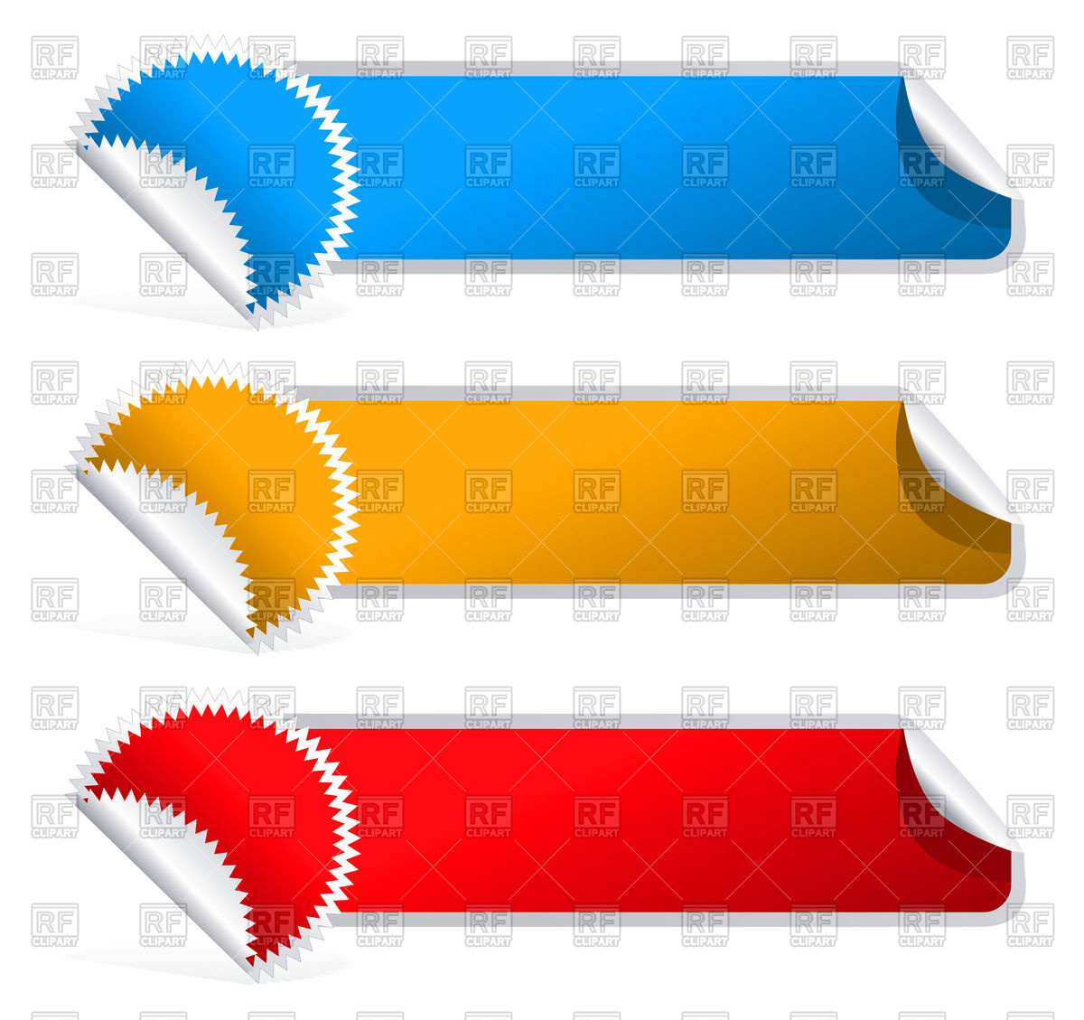 1200x1129 Colorful Rectangular Stickers Vector Image Of Objects