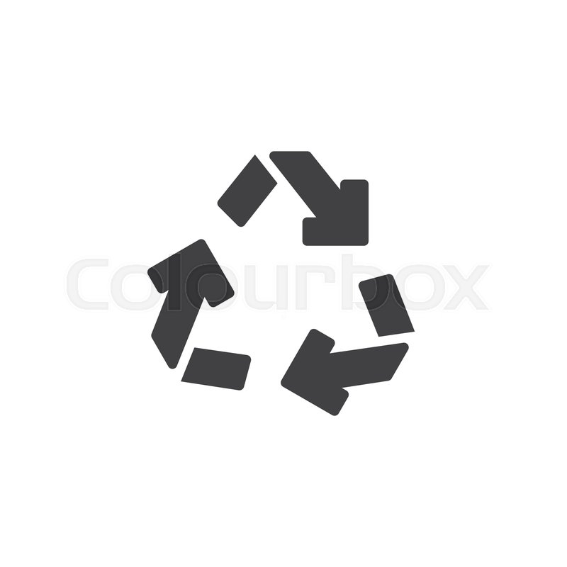 Recycling Arrows Vector Icon Filled Stock Vector Colourbox 800x800 Recycling Arrows Vector Icon Filled Stock Vector Colourbox