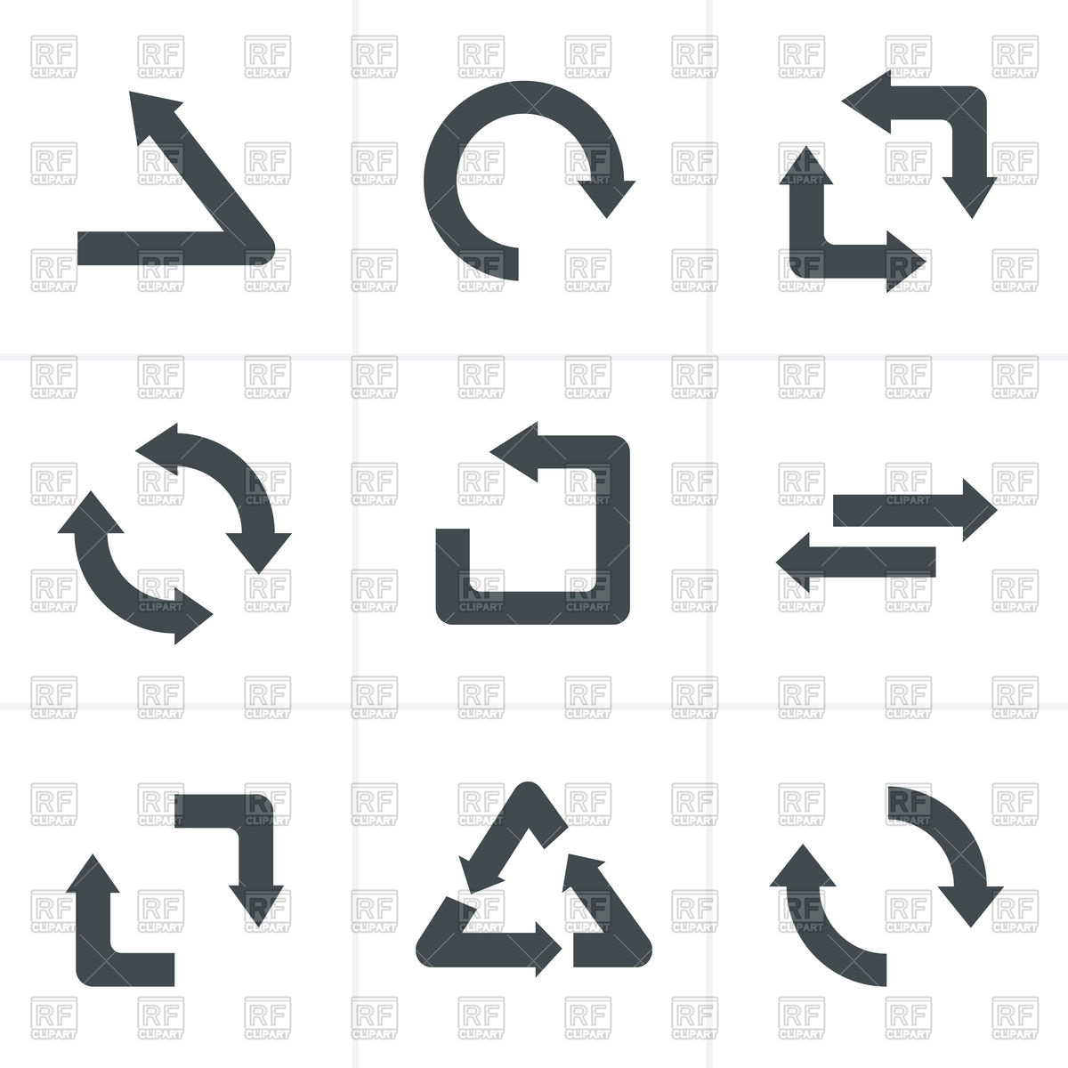 Simple, Flat Design Recycle Symbols Vector Image Of Icons 1200x1200 Simple, Flat Design Recycle Symbols Vector Image Of Icons