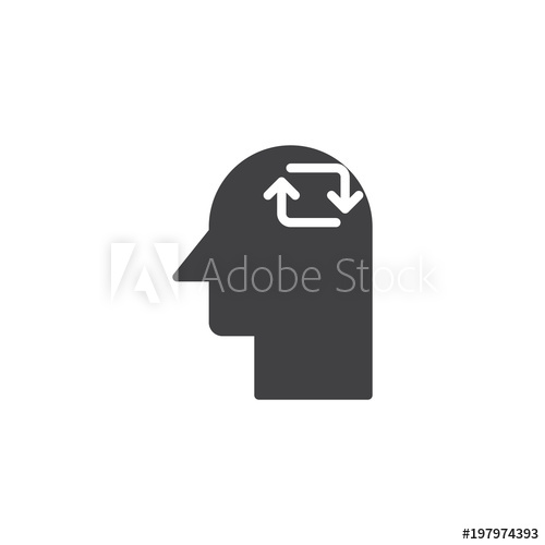 Human Head Recycle Arrows Vector Icon Filled Flat Sign For Mobile 500x500 Human Head Recycle Arrows Vector Icon Filled Flat Sign For Mobile
