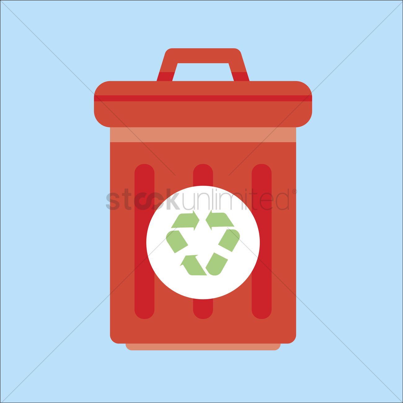 Recycle Bin Vector Image 1300x1300 Recycle Bin Vector Image