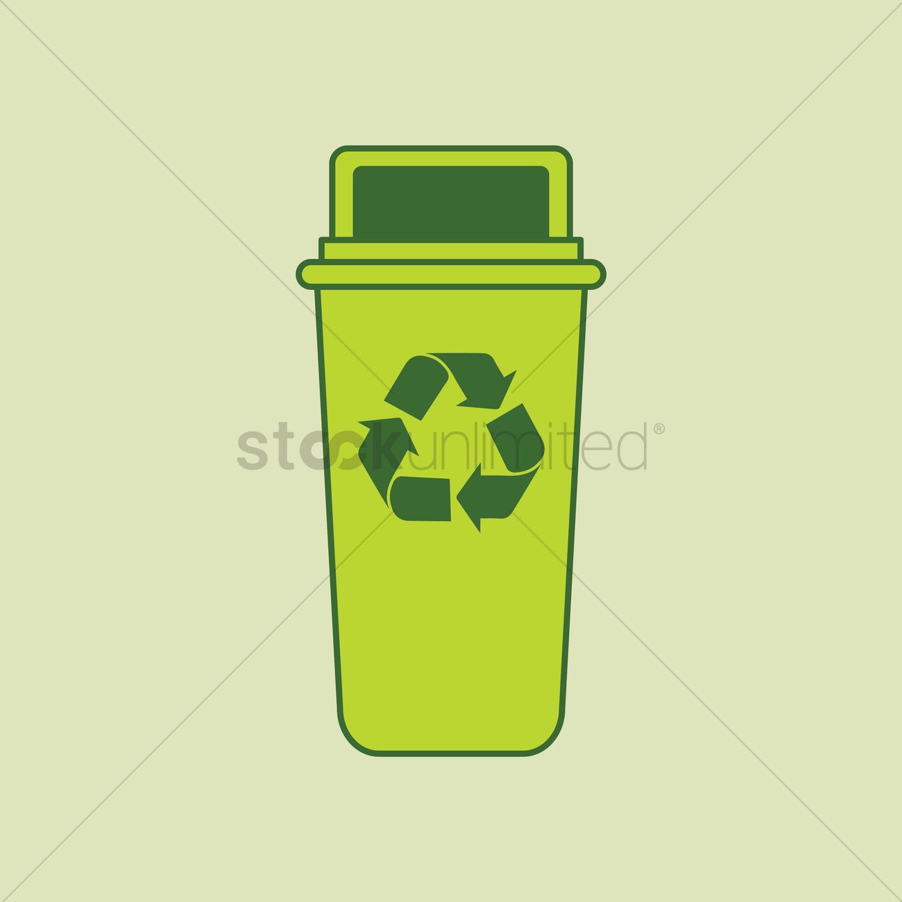 Recycle Bin Vector Image 1300x1300 Recycle Bin Vector Image
