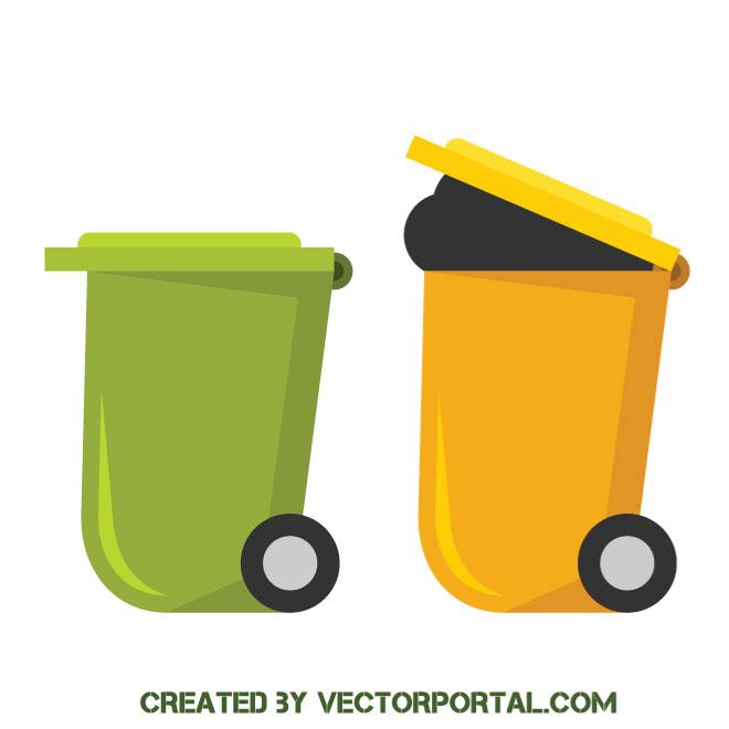 Recycling Bins Vector Clip Art 660x660 Recycling Bins Vector Clip Art