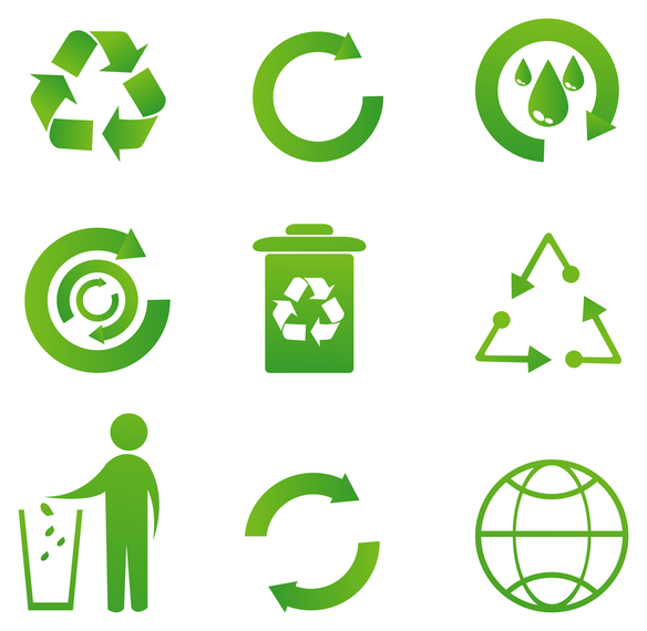 584x570 Recycle Icon Vectors